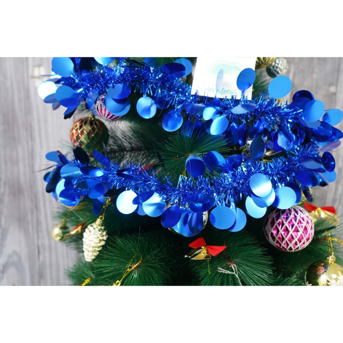 Beteala Craciun, , albastru, marimea: 2 m x 11 cm material:folie PVC, interior/exterior [2]