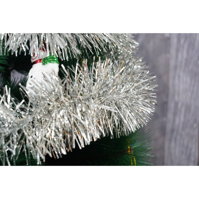 Beteala Craciun, , argintiu, marimea: 2 m x 11 cm material:folie PVC, interior/exterior [4]