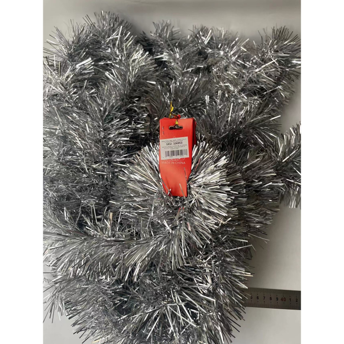 Beteala Craciun, , argintiu, marimea: 2 m x 9 cm material:folie PVC, interior/exterior [13]