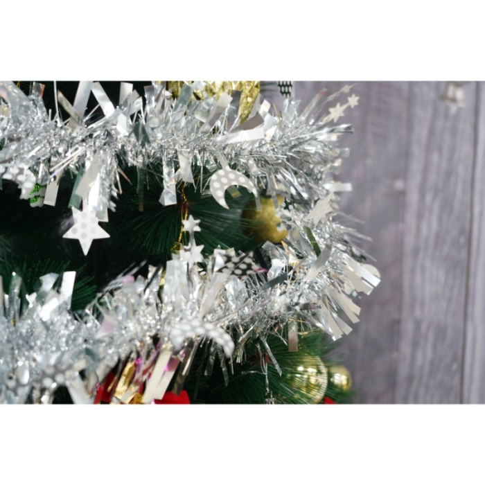 Beteala Craciun, , argintiu, marimea: 2 m x 9 cm x 9 cm material:folie PVC, interior/exterior [7]