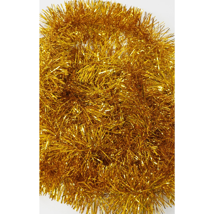 Beteala Craciun, , aur, marimea: 2 m x 11 cm material:folie PVC, interior/exterior [5]