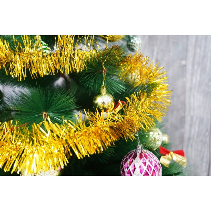 Beteala Craciun, , auriu, marimea: 2 m x 7 cm material:folie PVC, interior/exterior [13]