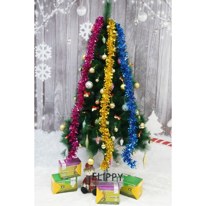 Beteala Craciun, , galben, marimea: 2 m x 9 cm material:folie PVC, interior/exterior [14]