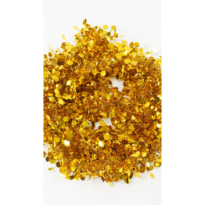 Beteala Craciun, , galben, marimea: 2 m x 9 cm material:folie PVC, interior/exterior [9]