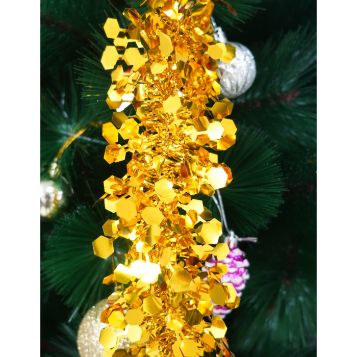 Beteala Craciun, , galben, marimea: 2 m x 9 cm material:folie PVC, interior/exterior [7]