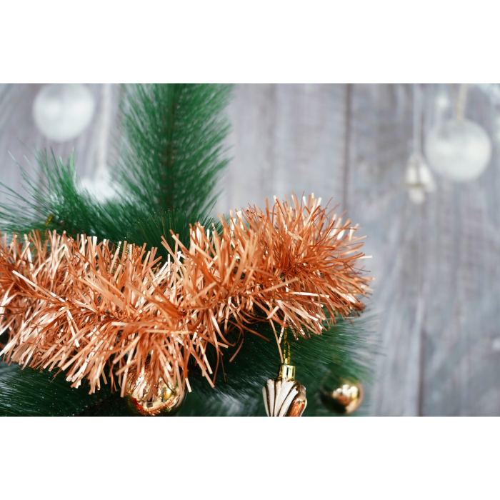 Beteala Craciun, , portocale, marimea: 2 m x 9 cm material:folie PVC, interior/exterior [2]