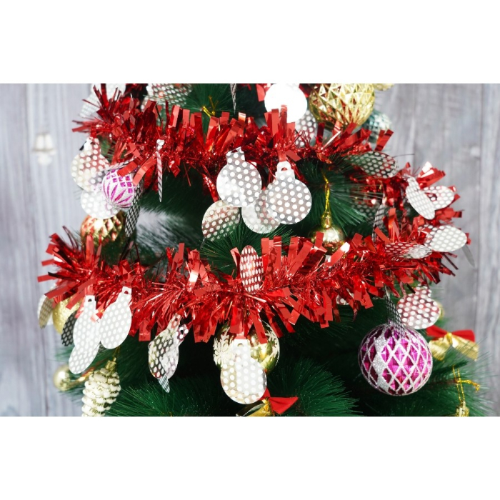 Beteala Craciun, , roșu, marimea: 2 m x 11 cm x 9 cm material:folie PVC, interior/exterior [9]