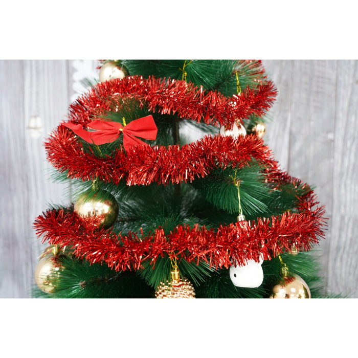 Beteala Craciun, , roșu, marimea: 2 m x 5 cm material:folie PVC, interior/exterior [5]