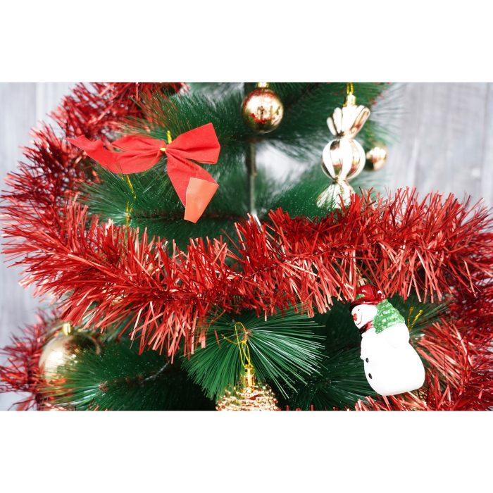 Beteala Craciun, , roșu, marimea: 2 m x 9 cm material:folie PVC, interior/exterio [5]