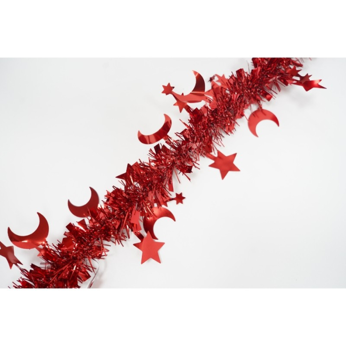 Beteala Craciun, , roșu, marimea: 2 m x 9 cm x 5 cm material:folie PVC, interior/exterior [7]