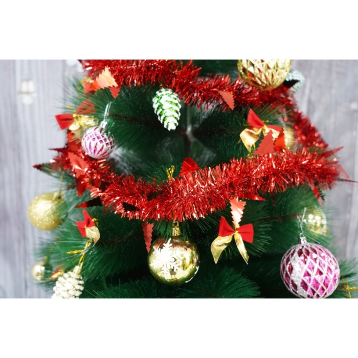 Beteala Craciun, , roșu, marimea: 2 m x 9 cm x 5 cm material:folie PVC, interior/exterior [8]