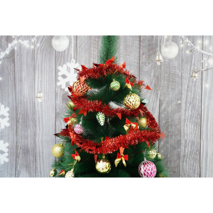 Beteala Craciun, , roșu, marimea: 2 m x 9 cm x 5 cm material:folie PVC, interior/exterior [4]