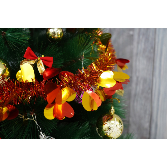 Beteala Craciun, , roșu, marimea: 2 m x 9 cm x 9 cm material:folie PVC, interior/exterior [2]