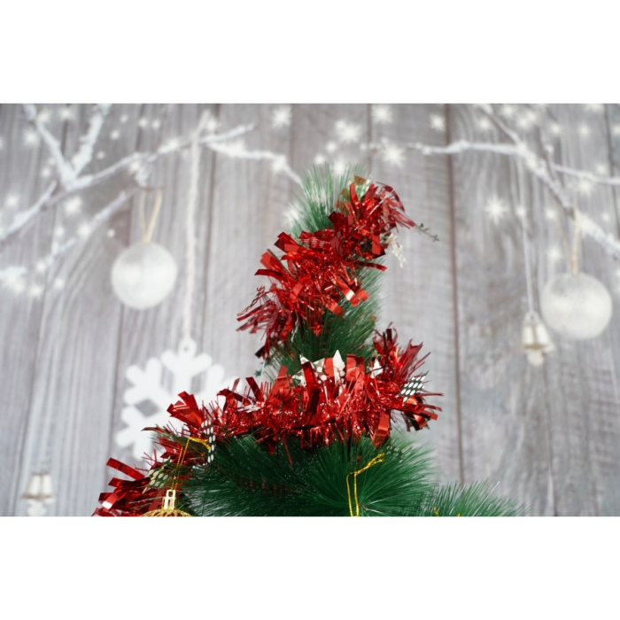 Beteala Craciun, , roșu, marimea: 2 m x 9 cm x 9 cm material:folie PVC, interior/exterior [12]