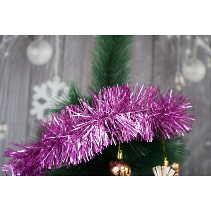 Beteala Craciun, , roz, marimea: 2 m x 9 cm material:folie PVC, interior/exterior [5]