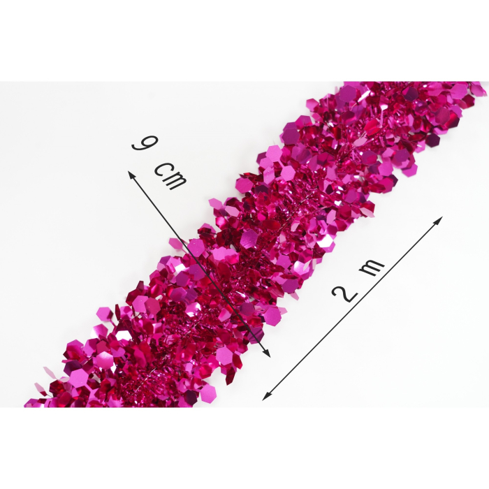 Beteala Craciun, , roz, marimea: 2 m x 9 cm material:folie PVC, interior/exterior [11]