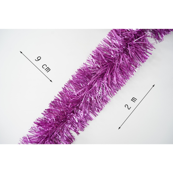 Beteala Craciun, , roz, marimea: 2 m x 9 cm material:folie PVC, interior/exterior [6]