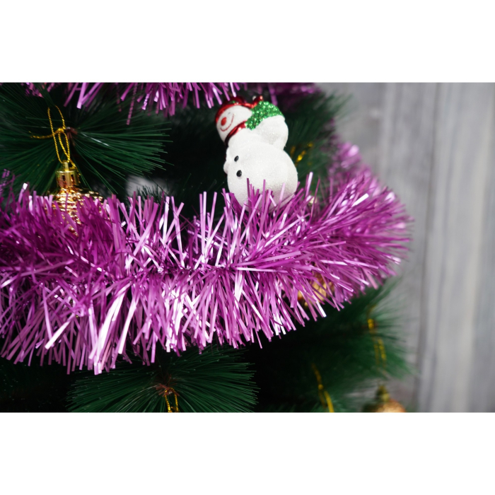 Beteala Craciun, , roz, marimea: 2 m x 9 cm material:folie PVC, interior/exterior [3]