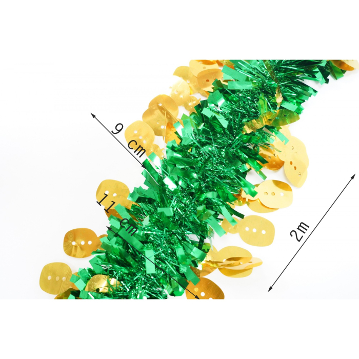 Beteala Craciun, , verde, marimea: 2 m x 11 cm x 9 cm material:folie PVC, interior/exterior) [11]