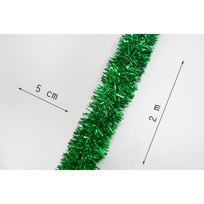 Beteala Craciun, , verde, marimea: 2 m x 5 cm material:folie PVC, interior/exterior [6]