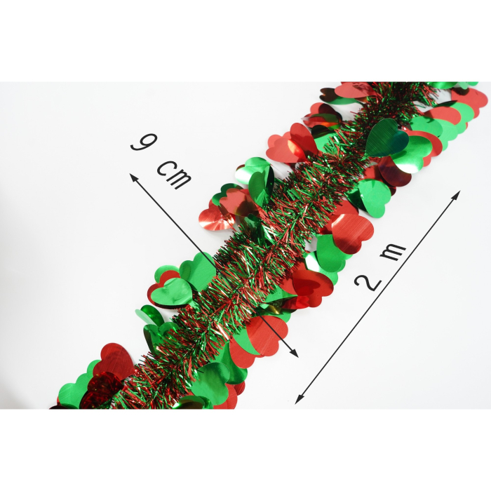 Beteala Craciun, , verde, marimea: 2 m x 9 cm x 9 cm material:folie PVC, interior/exterio [5]