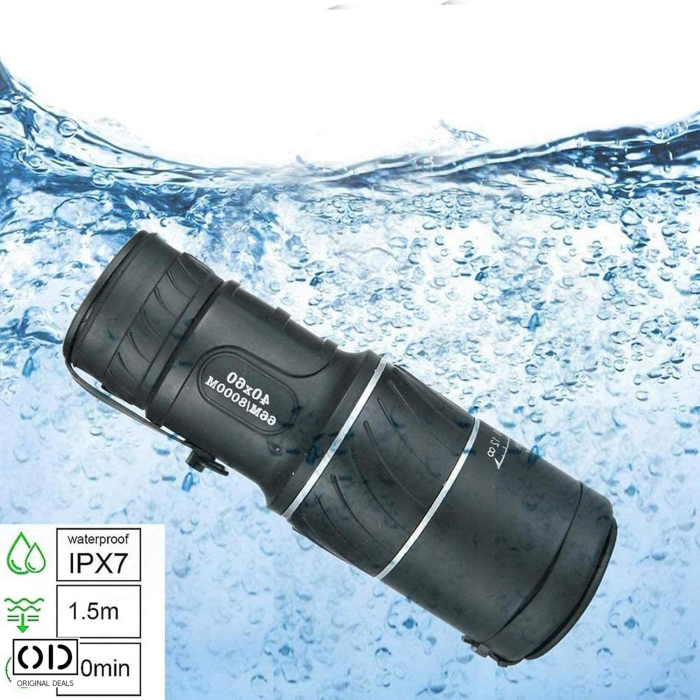  Binoclu Monocular 40x60 Compact Cauciucat Observatii Natura Original Deals  [16]