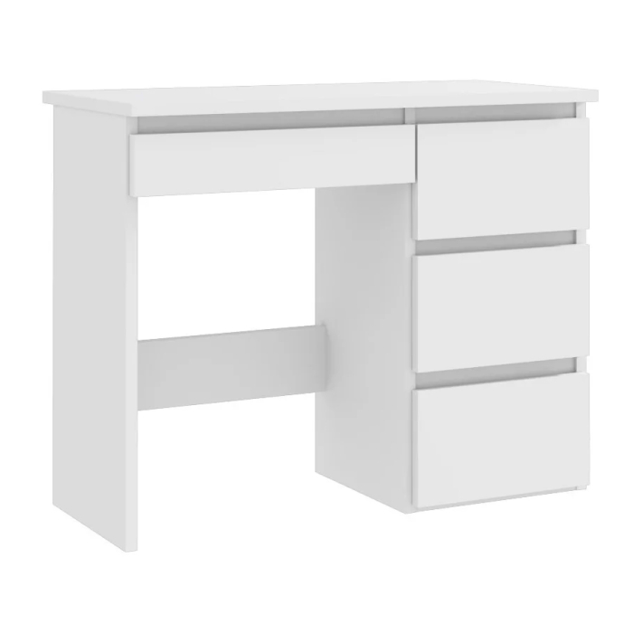 Birou calculator Beta 3 cu 4 sertare, 94x43x75 cm, finisaj alb [1]