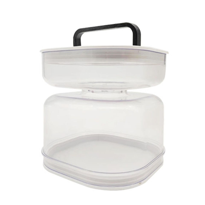 Borcan pentru Muraturi, , cu Separator pentru Lichide, Ermetic, Termorezistent, Tip Clepsidra, 1400 ml, ABS, Alb, 13.5x9.5 cm [4]