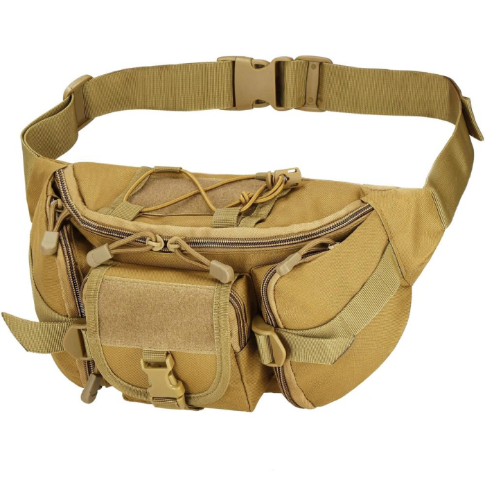 Borseta incapatoare pentru umar sau brau, impermeabila, unisex, 37x19cm, verde [1]