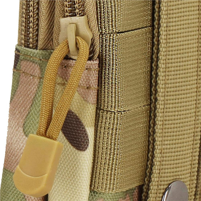 Borseta sport de brau, impermeabila, cu prindere la curea, 18x12x5cm, verde camuflaj [8]