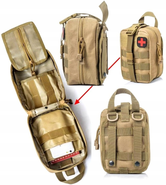 Borseta sport de brau, impermeabila, cu prindere la curea, 22x18x10cm, verde militar [13]