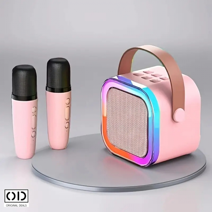 boxa portabila karaoke boxa karaoke portabila boxa portabila cu microfon boxa karaoke cu 2 microfoane boxa portabila bluetooth karaoke boxa karaoke cu lumini RGB boxa portabila cu lumini [1]