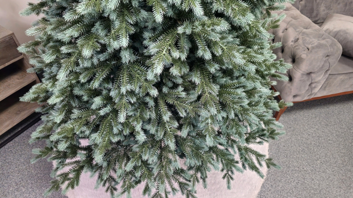 Brad artificial Christmas Deluxe by Sersimo, Alaska Select verde argintiu, integral 3D, 230 cm [7]