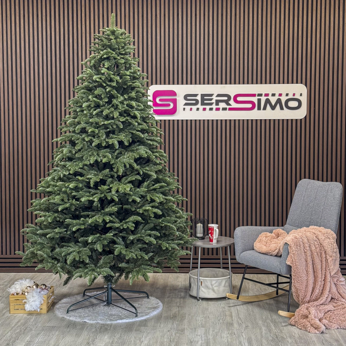 Brad artificial Christmas Deluxe by Sersimo, Alaska, verde, mix 2D+3D, 250 cm [4]