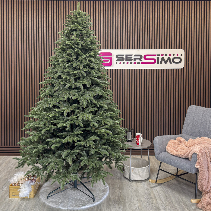 Brad artificial Christmas Deluxe by Sersimo, Alaska, verde, mix 2D+3D, 250 cm [8]