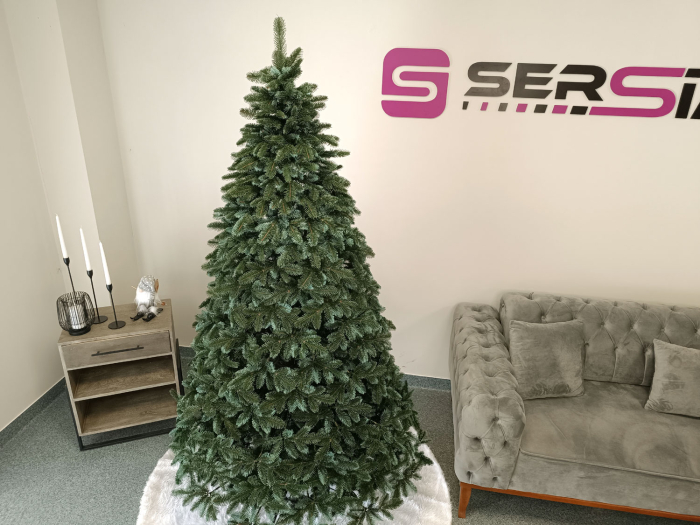 Brad artificial Christmas Deluxe by Sersimo, Canada argintiu, 3D, 210cm [13]