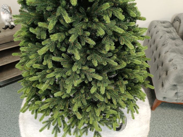 Brad artificial Christmas Deluxe by Sersimo, Carpati cu varfuri verzi, 2D+3D, 210cm [7]