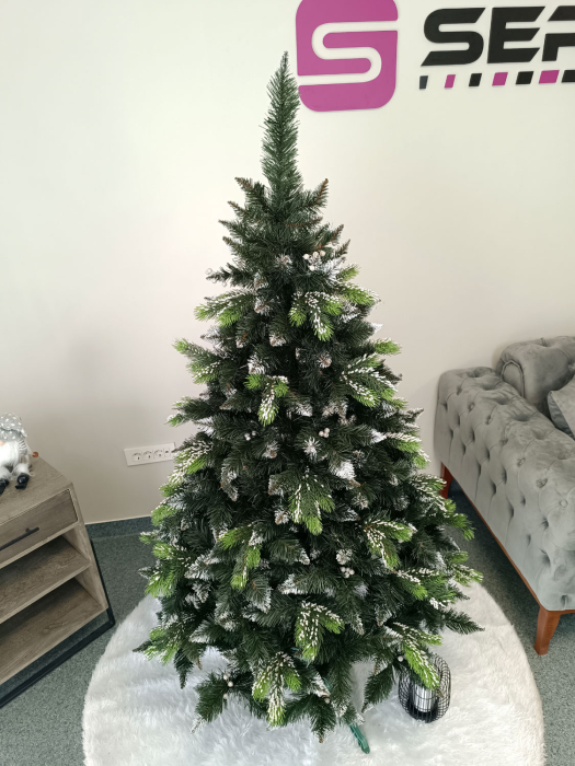 Brad artificial Christmas Deluxe by Sersimo, Diamant, 2D+3D, 180cm [9]