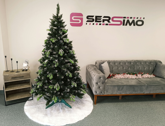 Brad artificial Christmas Deluxe by Sersimo, Diamant, 2D+3D, 200cm [15]