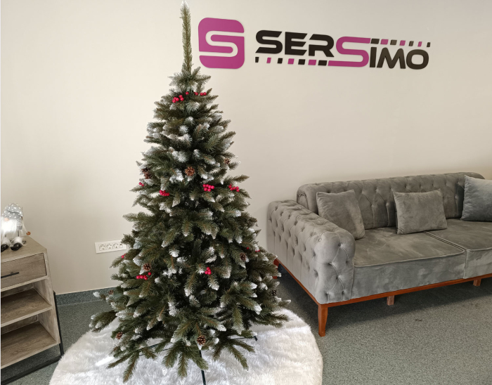 Brad artificial Christmas Deluxe by Sersimo, Frasin de Munte, 2D, 180cm [4]