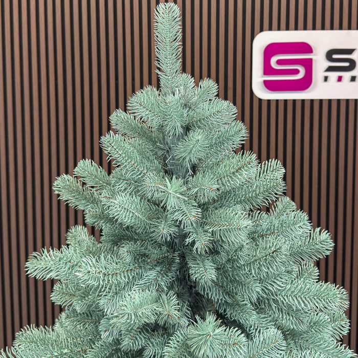 Brad artificial Christmas Deluxe by Sersimo, Kovalivka Select argintiu, integral 3D, 210 cm [12]