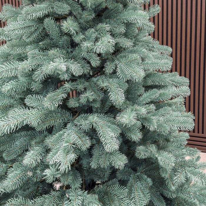 Brad artificial Christmas Deluxe by Sersimo, Kovalivka Select argintiu, integral 3D, 210 cm [4]