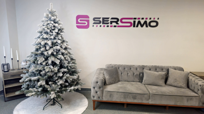 Brad artificial Christmas Deluxe by Sersimo, Kovalivka Select nins, integral 3D, 210cm [12]