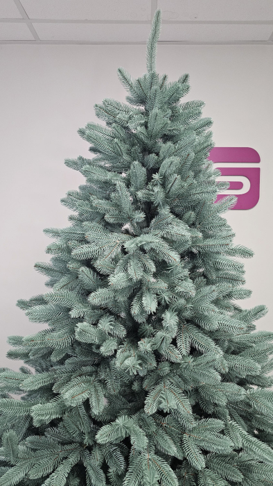 Brad artificial Christmas Deluxe by Sersimo, Laponia Select argintiu, integral 3D, 230cm [11]