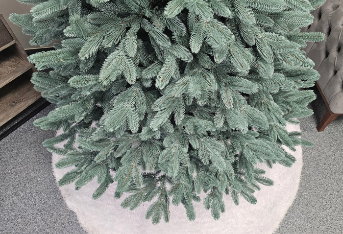 Brad artificial Christmas Deluxe by Sersimo, Laponia Select argintiu, integral 3D, 210cm [14]