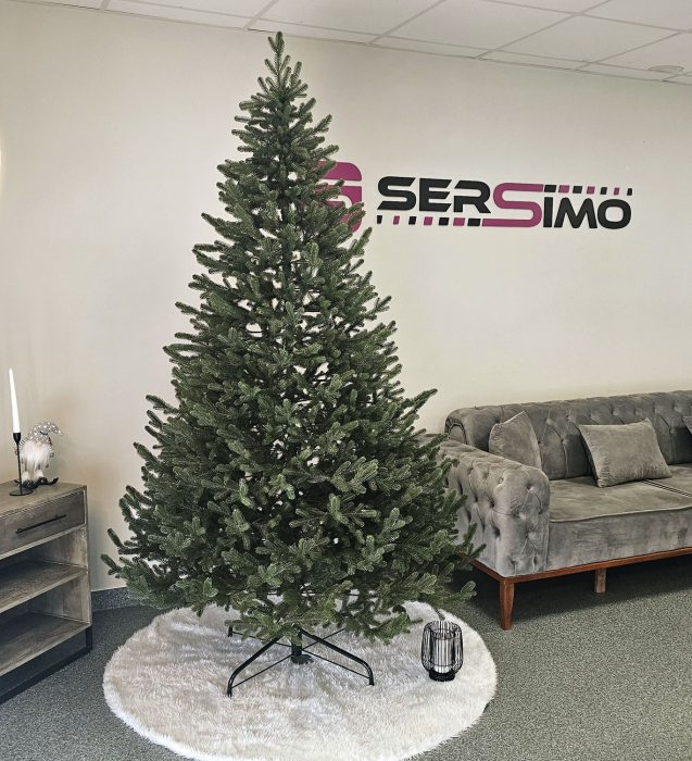 Brad artificial Christmas Deluxe by Sersimo, Viena verde, 3D, 250cm [11]