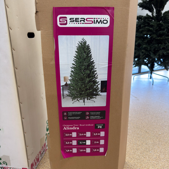 Brad artificial Sersimo, Alindra Elite, verde, integral 3D, 210 cm [13]