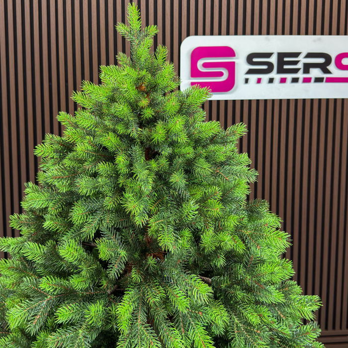 Brad artificial Sersimo, Hollandia, verde cu varfuri verzi, integral 3D, 210 cm [3]