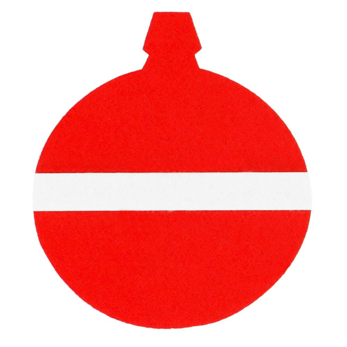 Brad de Craciun din pasla pentru copii, 115x80 cm, cu 26 decoratiuni [7]