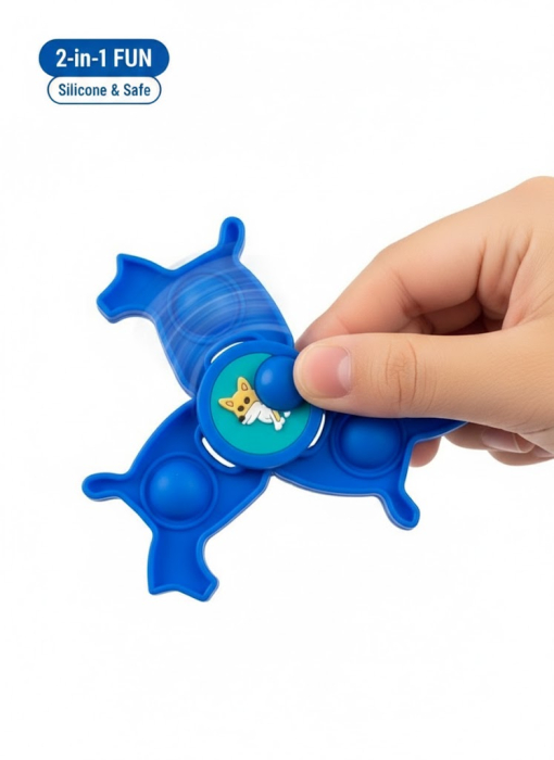 Bratara 2 in 1 Fidget Spinner si Pop It pentru Copii, Silicon Moale – Original Deals [2]